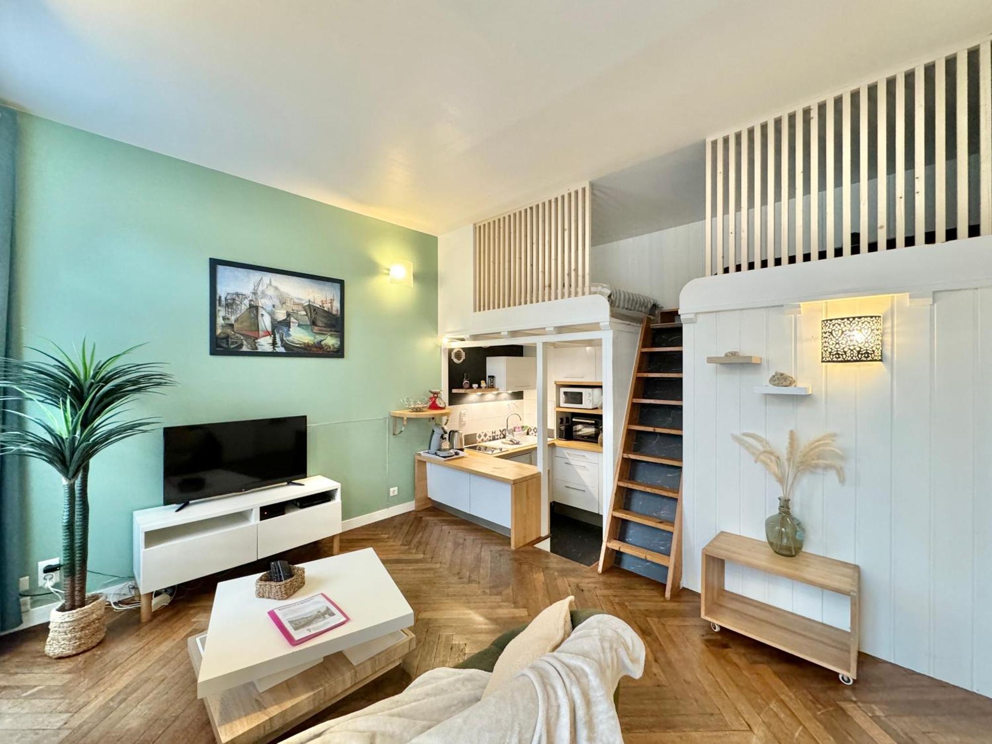 Le Noir Bois Et Blanc - Studio - Wifi - Centre Ville - Entree Autonome Кемпер Экстерьер фото